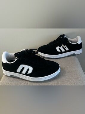 Etnies Men’s Locut Black White Skate Sneakers Shoes 10 Non Slip Grip Chunky RARE